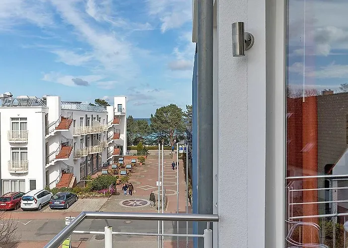 公寓 Residenz Bel Vital In - Wg21 Mit Balkon Und Seitlichem Meerblick 宾茨