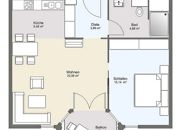 Residenz Bel Vital In - Wg21 Mit Balkon Und Seitlichem Meerblick 公寓
