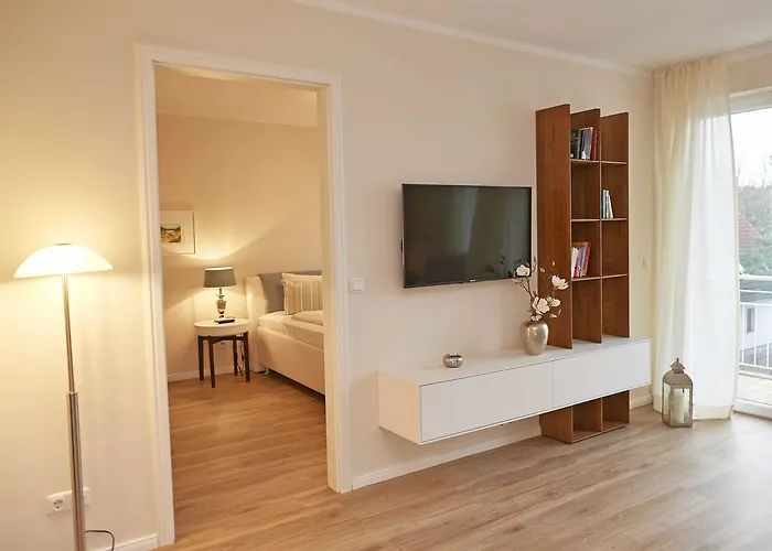 公寓 Residenz Bel Vital In - Wg21 Mit Balkon Und Seitlichem Meerblick 宾茨